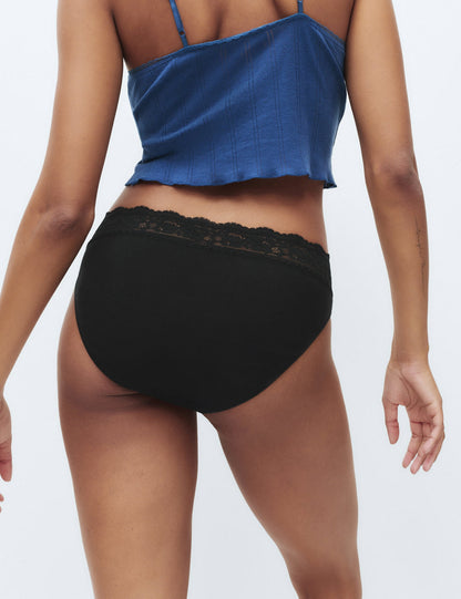 Dantel Detaylı High Leg Külot Seti