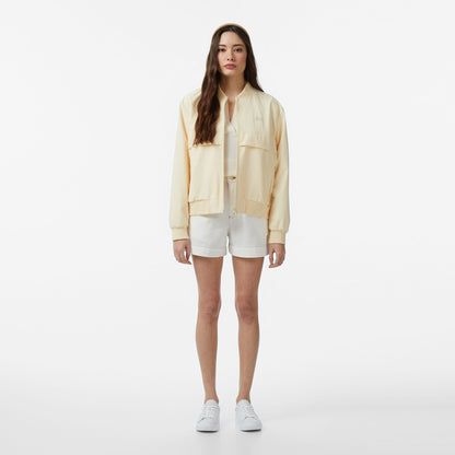 Lacoste Slim Fit Kadın Krem Şort