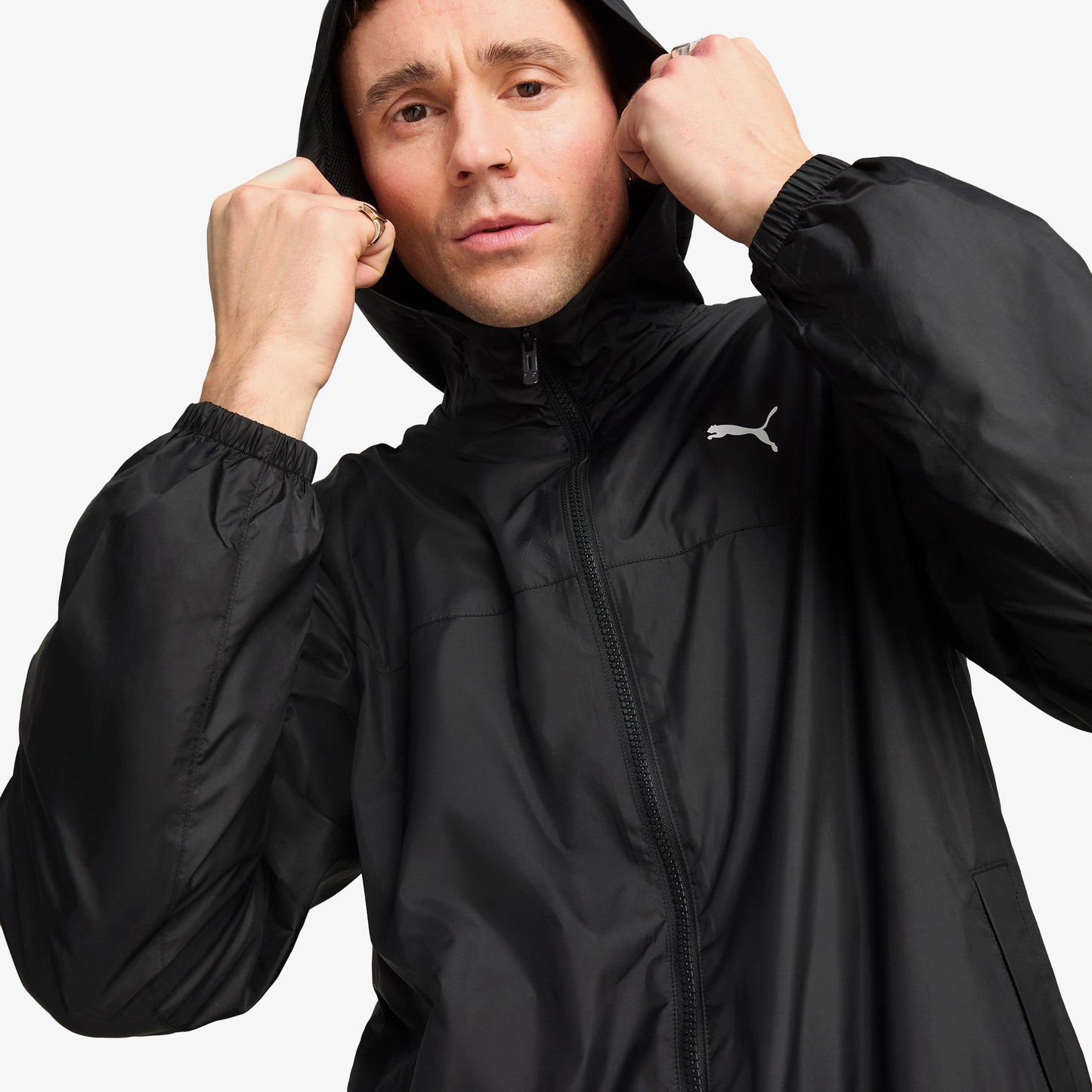 Puma Essentials Regular Windbreaker Erkek Siyah Ceket