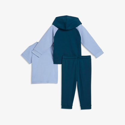 Puma Hooded Full Zip Çocuk Mavi Eşofman Takımı