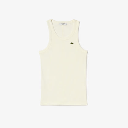 Lacoste Slim Fit Kadın Beyaz T-shirt