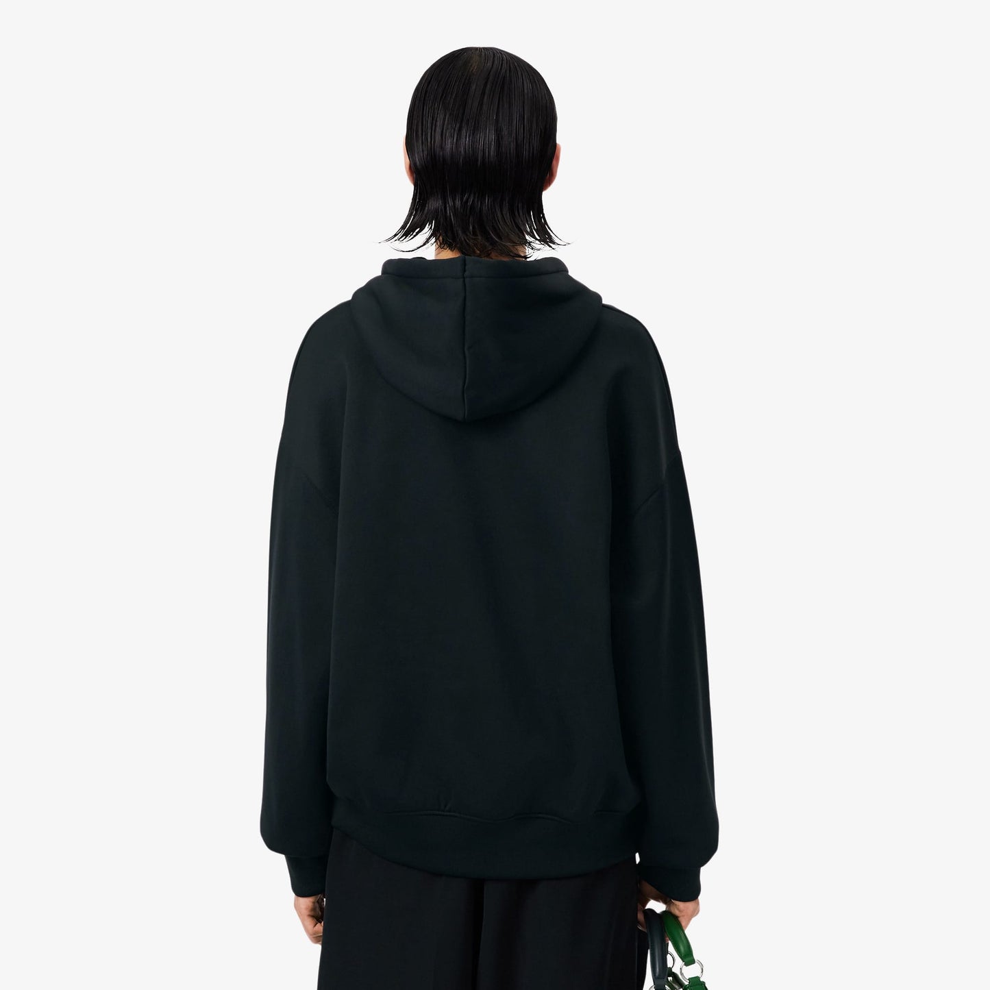Lacoste Runway Erkek Oversize Fit Kapüşonlu Koyu Yeşil Sweatshirt
