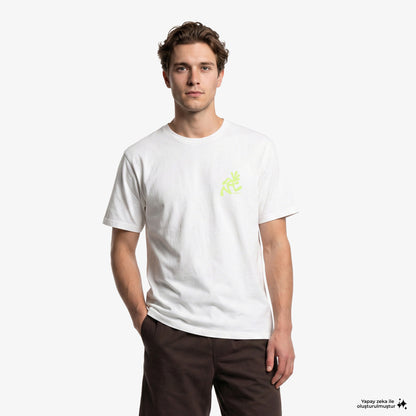 Gramicci Running Man Erkek Beyaz T-shirt