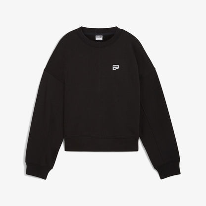 Puma Downtown Re:collectıon Crew Kadın Siyah Sweatshirt