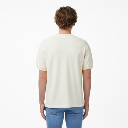 Lacoste Erkek Relaxed Fit Bisiklet Yaka Bej T-shirt