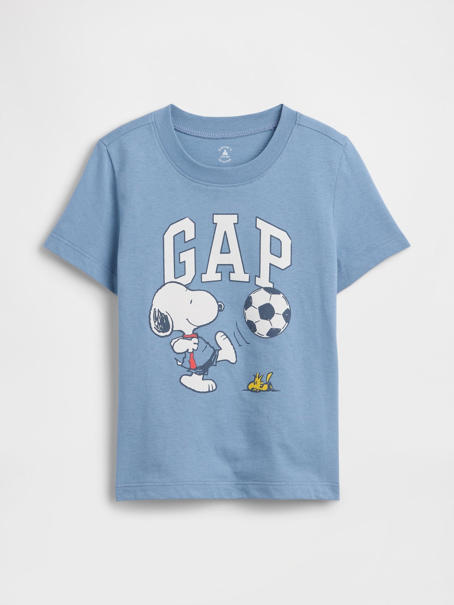 Açık Mavi Peanuts Logo T-shirt