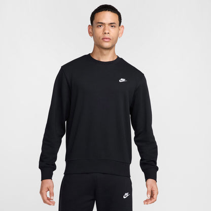 Nike Club Ft Crew Erkek Siyah T-shirt