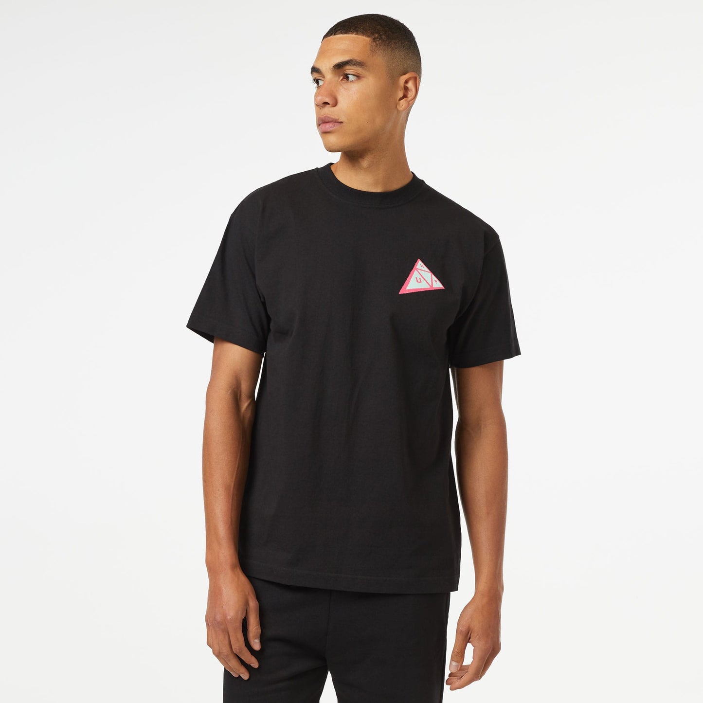 Huf Skewed Tt S/s Erkek Siyah T-shirt