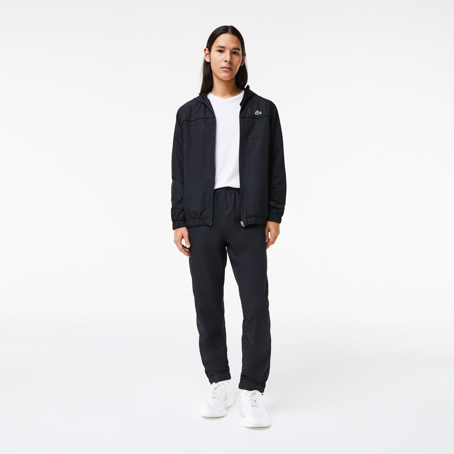 Lacoste Erkek Regular Fit Kapüşonlu Siyah Eşofman Takımı