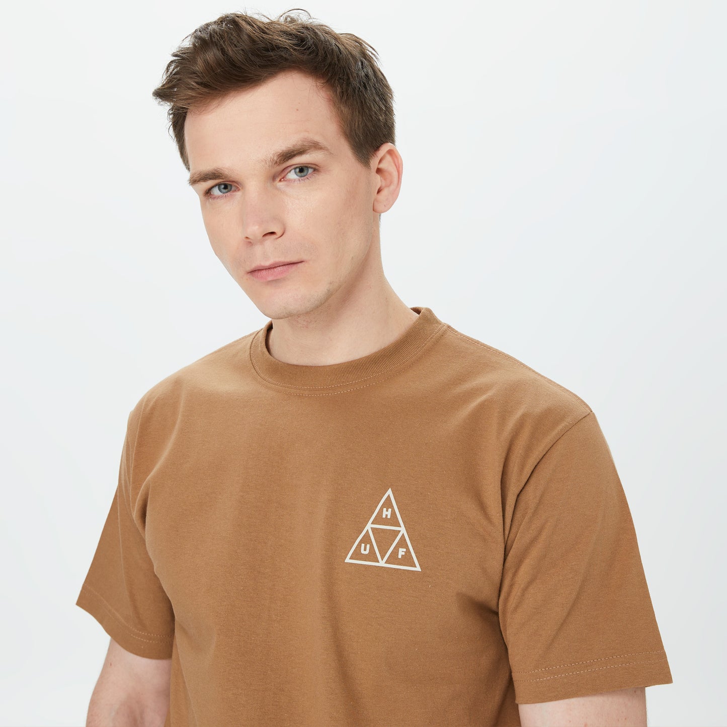 Huf Set Tt Erkek Kahverengi T-shirt