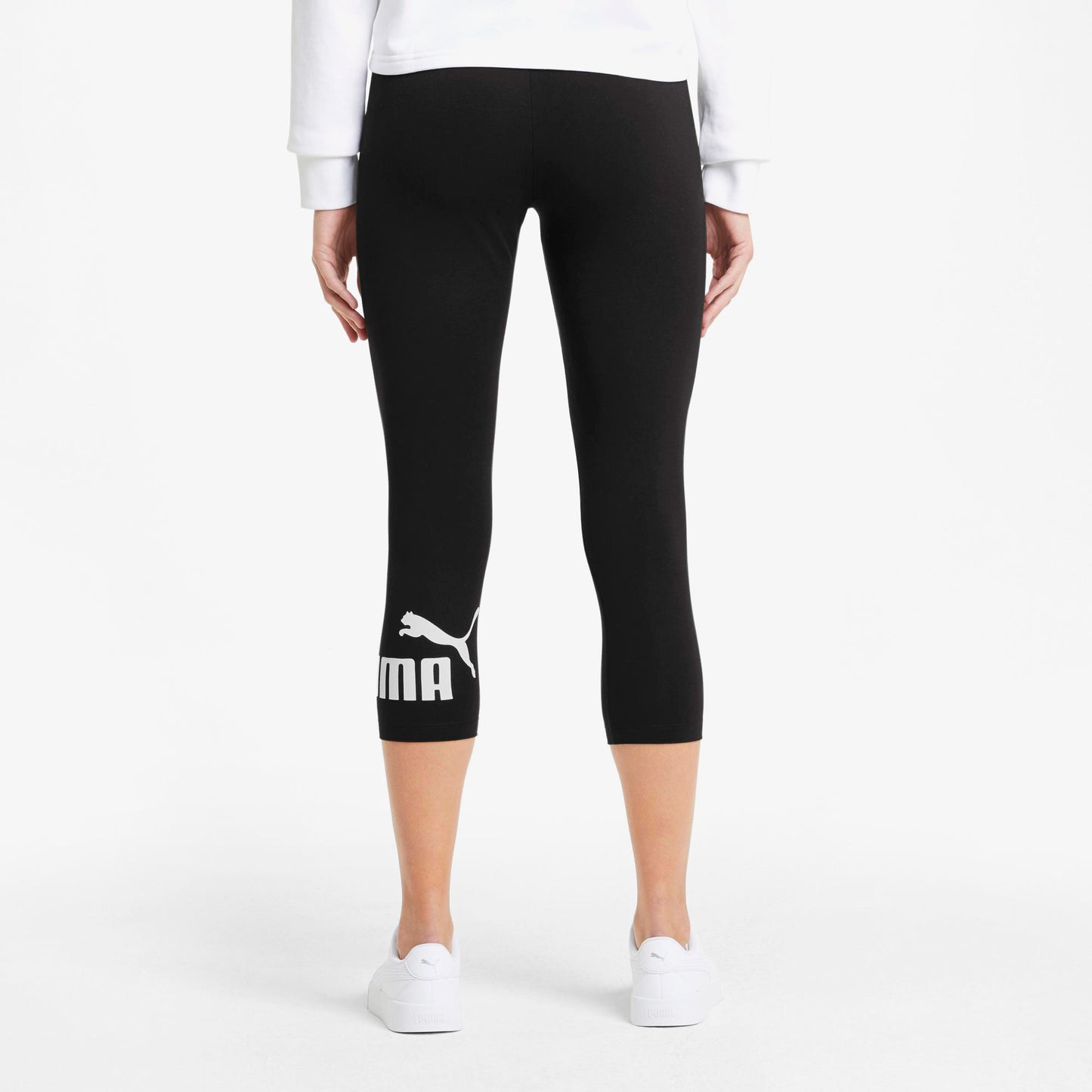 Puma Ess 3/4 Logo Kadın Siyah Tayt