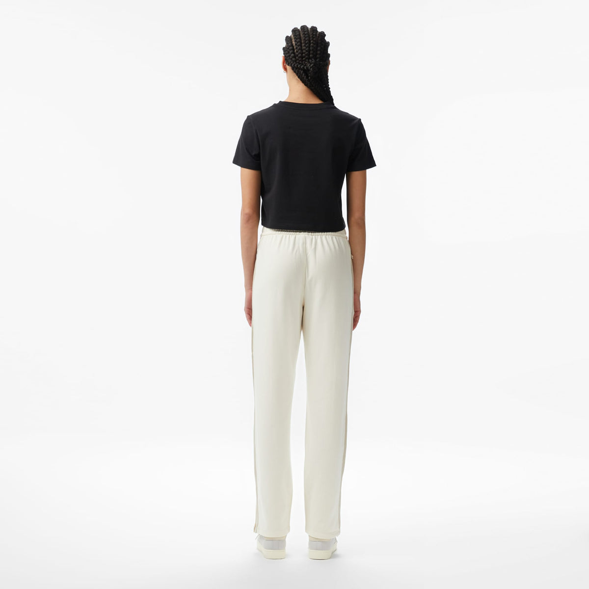 Calvin Klein Stretch Terry Track Kadın Beyaz Eşofman Altı
