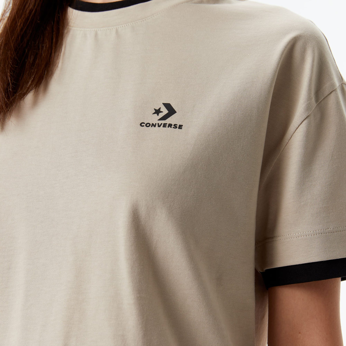 Converse Regular Fit Kadın Bej T-shirt