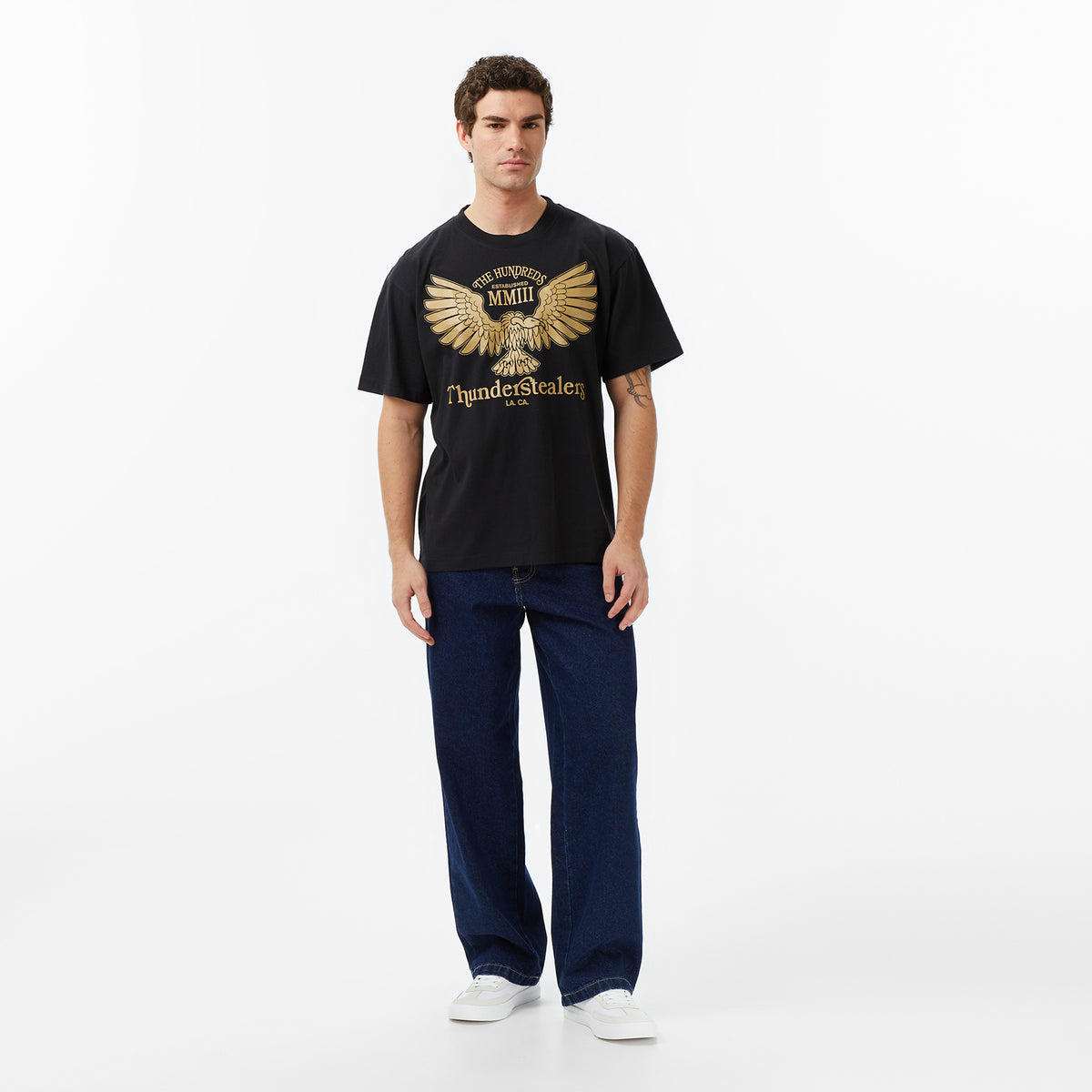 The Hundreds Thunder Cycle Erkek Siyah T-shirt