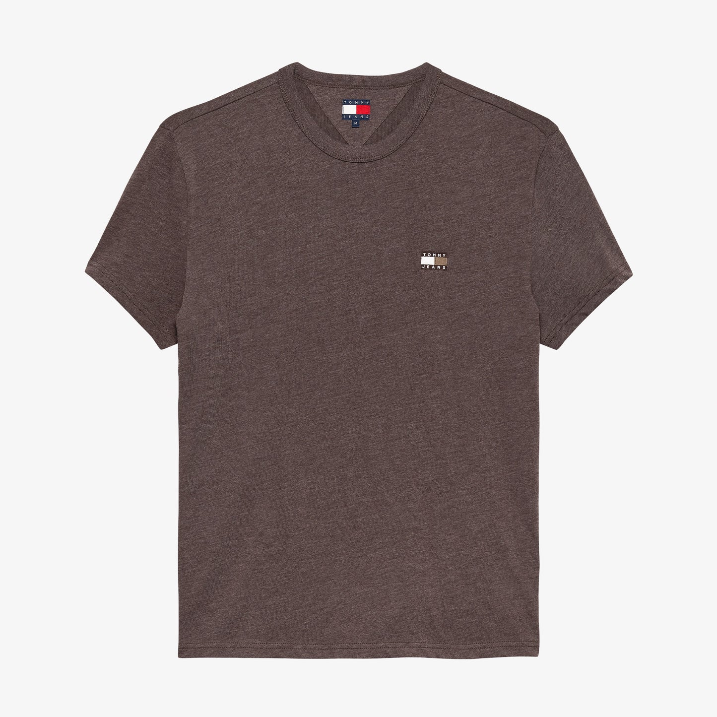 Tommy Hilfiger Jeans Reg Badge Erkek Kahverengi T-shirt