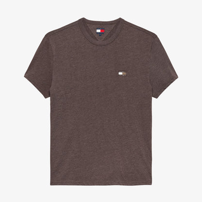 Tommy Hilfiger Jeans Reg Badge Erkek Kahverengi T-shirt