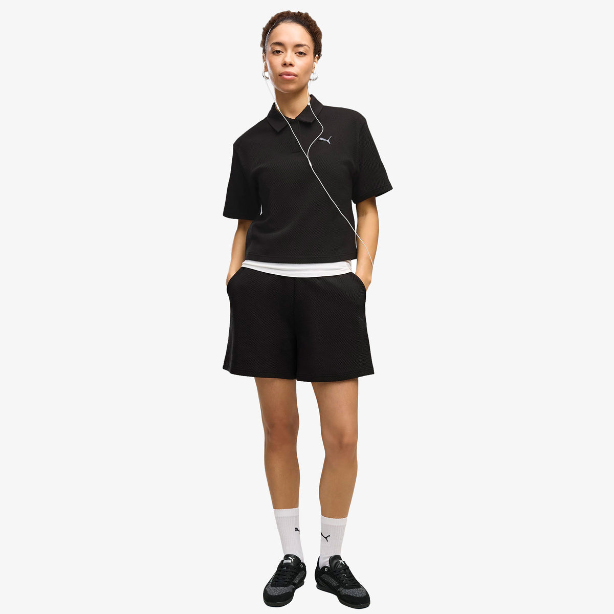 Puma Class Polo Kadın Siyah T-shirt