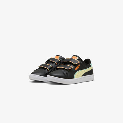 Puma Smash 3.0 Playdate Çocuk Siyah Spor Ayakkabı