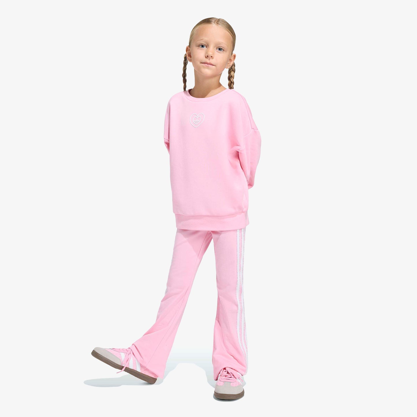 Adidas Disney Crew Set Çocuk Pembe Eşofman Takımı