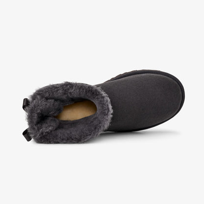 Ugg Mini Bailey Bow Kadın Gri Bot