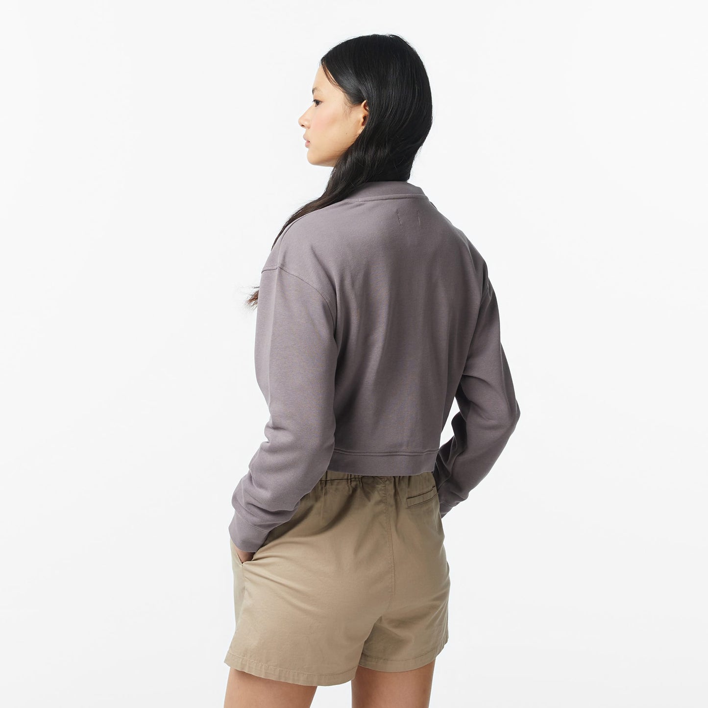 Converse Classic Terry Cardigan Dahlia Dust Kadın Gri Hırka