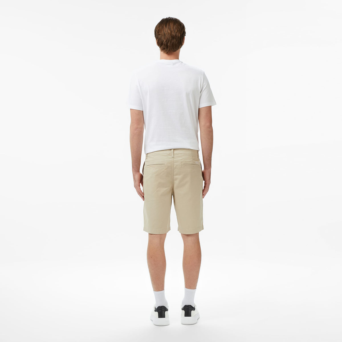 Calvin Klein Straight Comfort Cotton Chino Erkek Kahverengi Şort