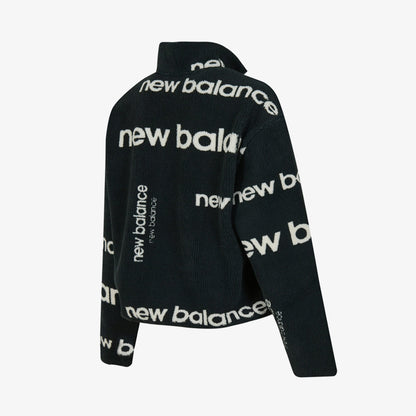 New Balance Nb Lifestyle Women Half Zip Kadın Siyah Sweatshirt