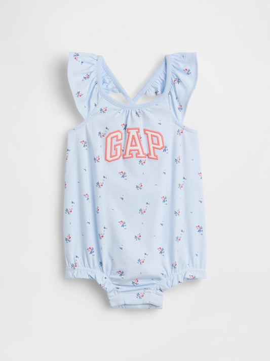 Açık Mavi Logo Bubble Bodysuit