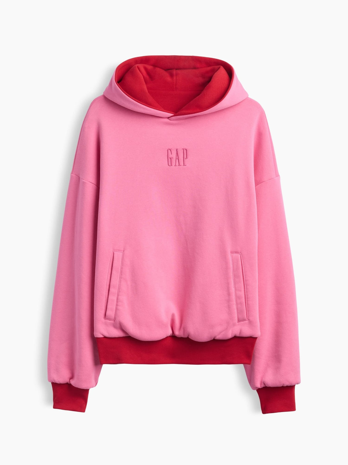 Kırmızı Vintagesoft Reversible Oversized Logo Sweatshirt