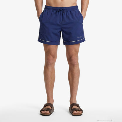 Armani Exchange Erkek Mavi Deniz Şortu