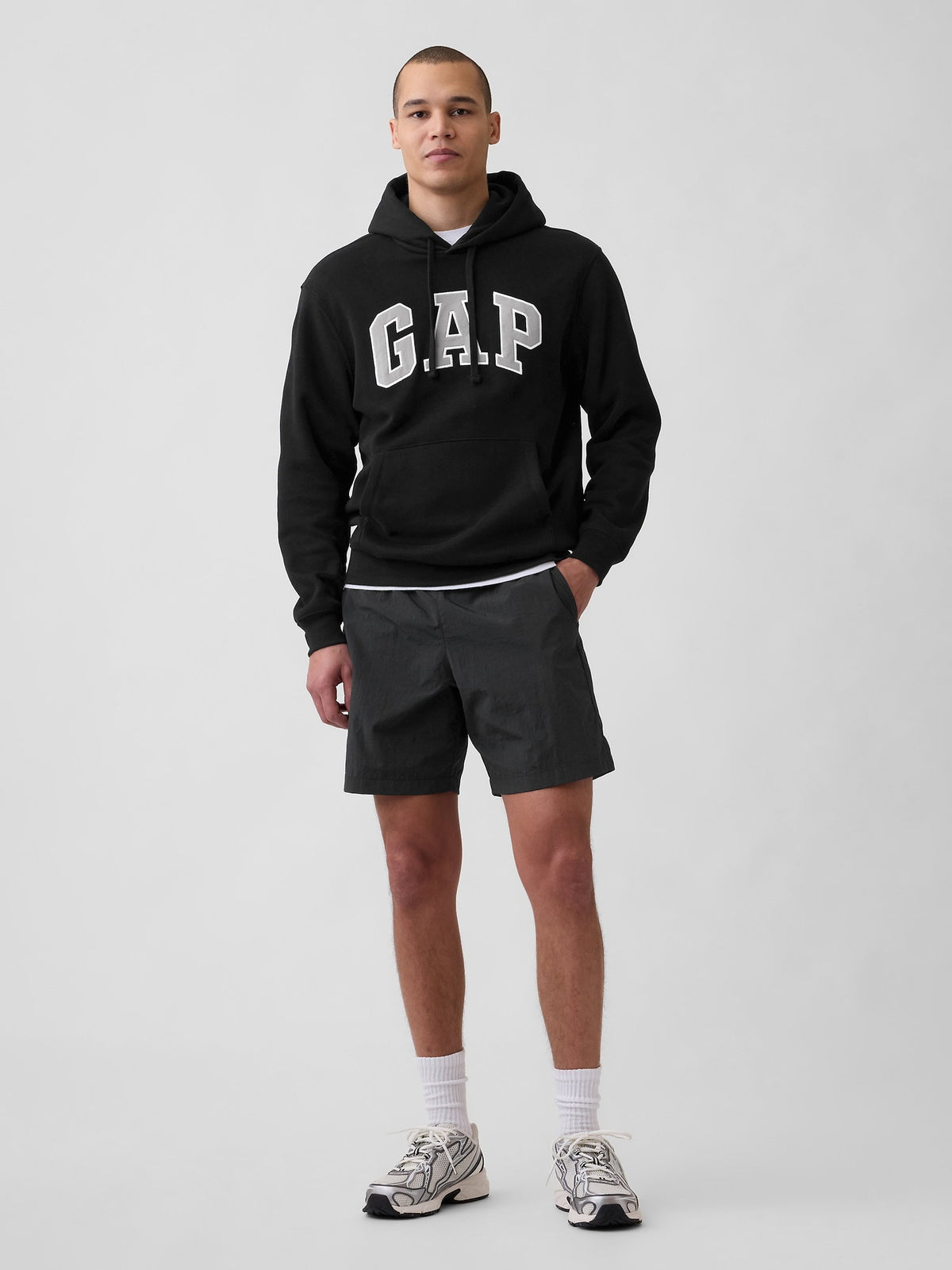 Siyah Vintagesoft Arch Gap Logo Sweatshirt