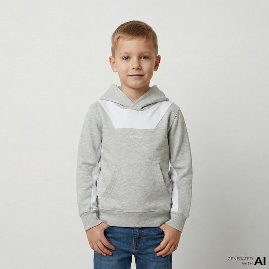 Les Benjamins 403 Çocuk Gri Hoodie