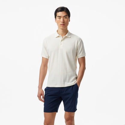 Nautica Erkek Krem Classic Fit Polo Yaka T-shirt