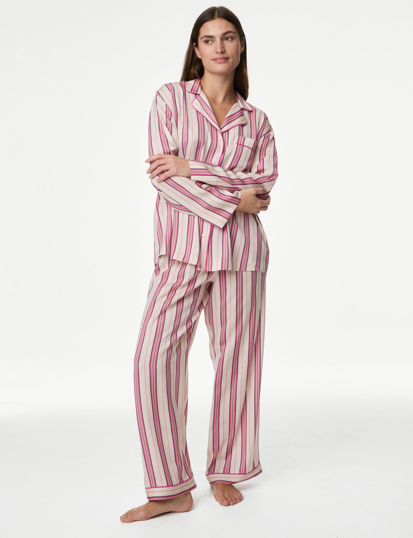 Dream Satin™ Çizgili Pijama Takımı