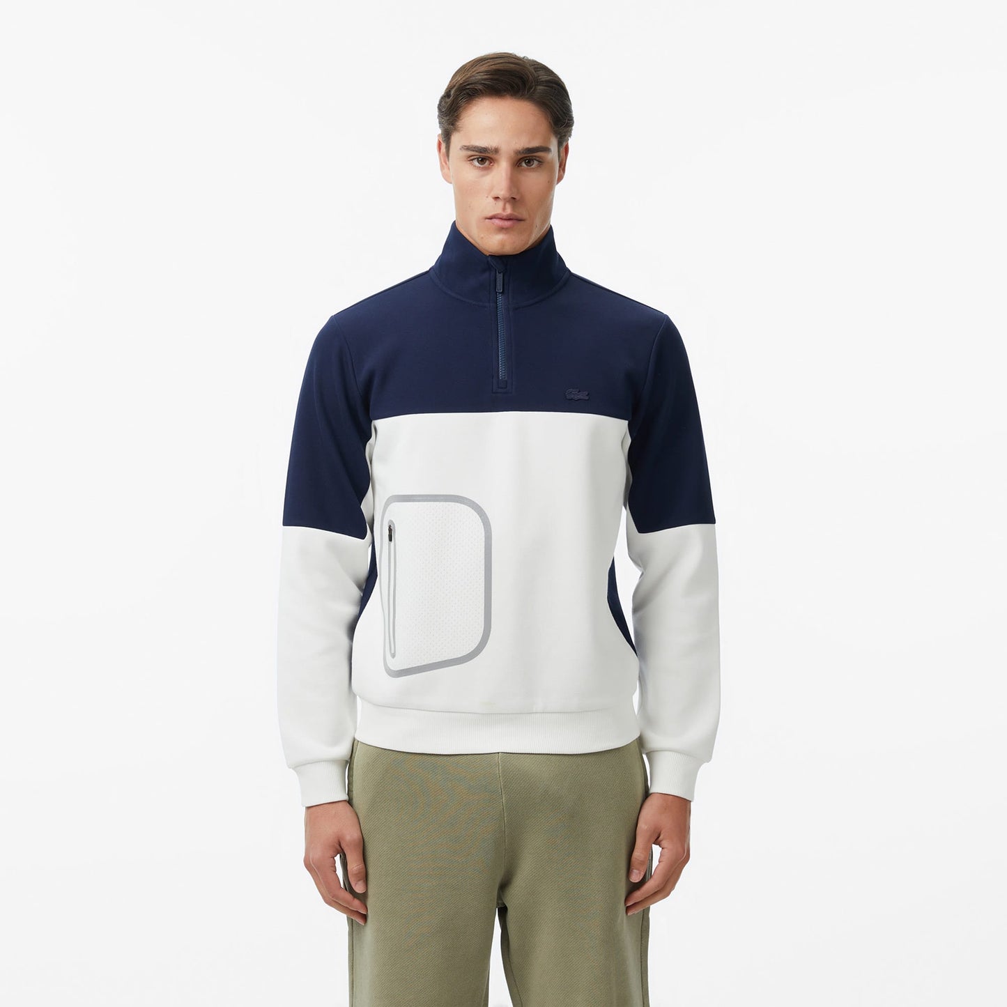 Lacoste Relaxed Fit Erkek Lacivert Sweatshirt
