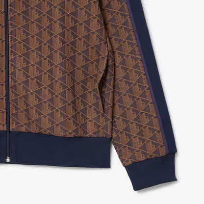 Lacoste Paris Fermuarlı Erkek Mor Sweatshirt