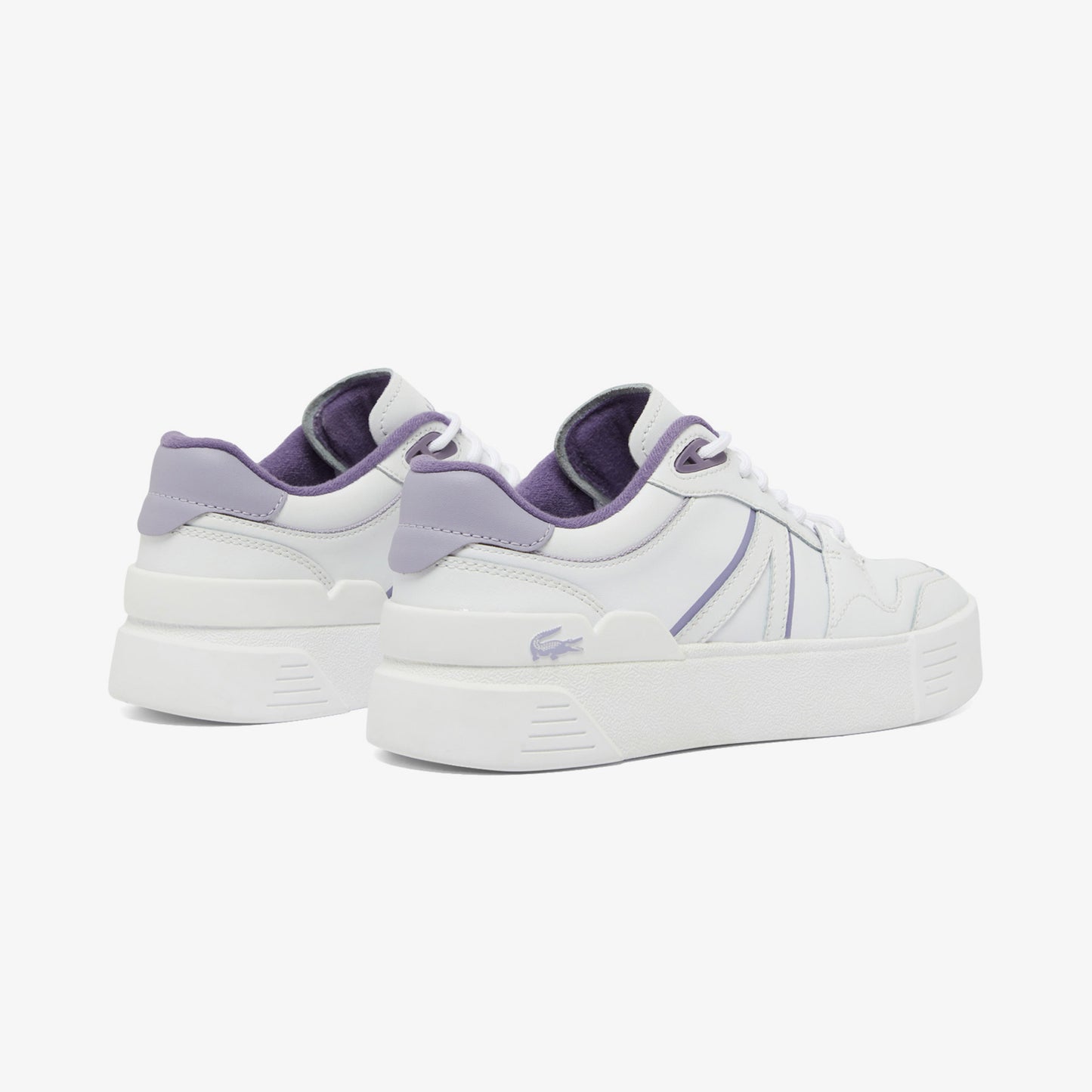 Lacoste L002 Evo Kadın Beyaz/mor Sneaker