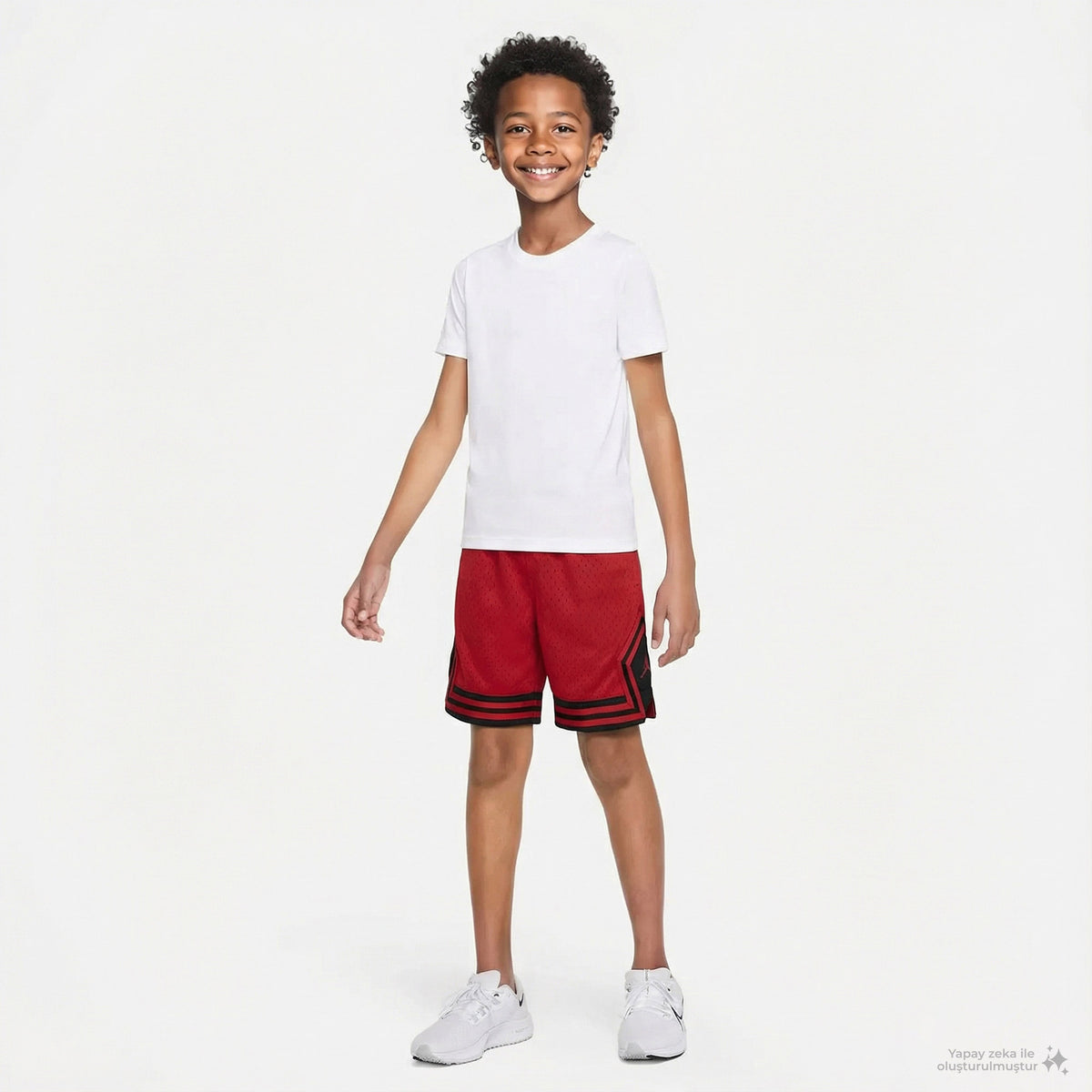 Jordan Dri-fit Diamond Çocuk Kırmızı Şort