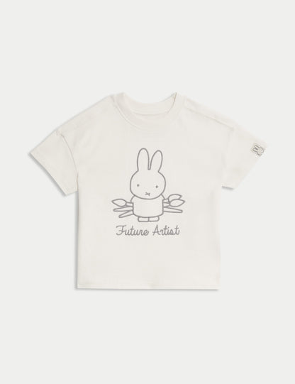 Saf Pamuklu Miffy:trade_mark: Tişörtü (1–8 Yaş)