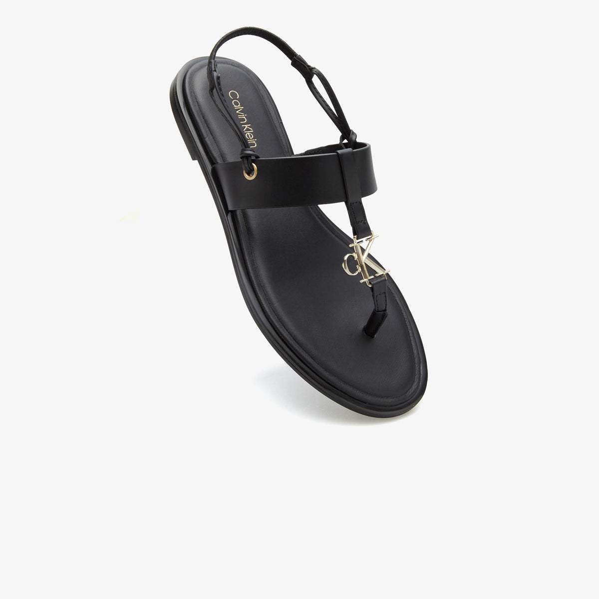 Calvin Klein Round Flat Kadın Siyah Sandalet