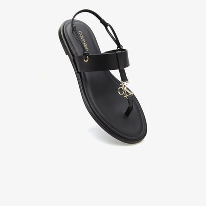 Calvin Klein Round Flat Kadın Siyah Sandalet