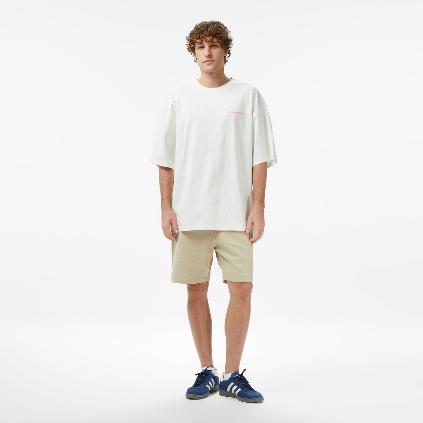 Les Benjamins Essentials 302 Erkek Beyaz T-shirt