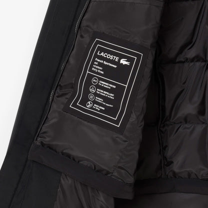 Lacoste Erkek Classic Fit Kapüşonlu Siyah Mont