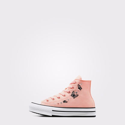 Converse Chuck Taylor All Star Eva Lift Butterflies Çocuk Pembe Platform Sneaker
