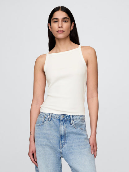 Beyaz Halter Yaka Modern Atlet