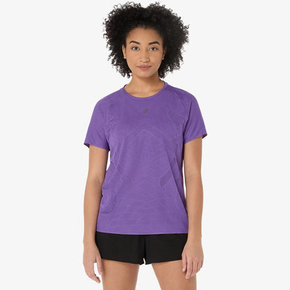 Asics Metarun Ss Top Kadın Mor T-shirt