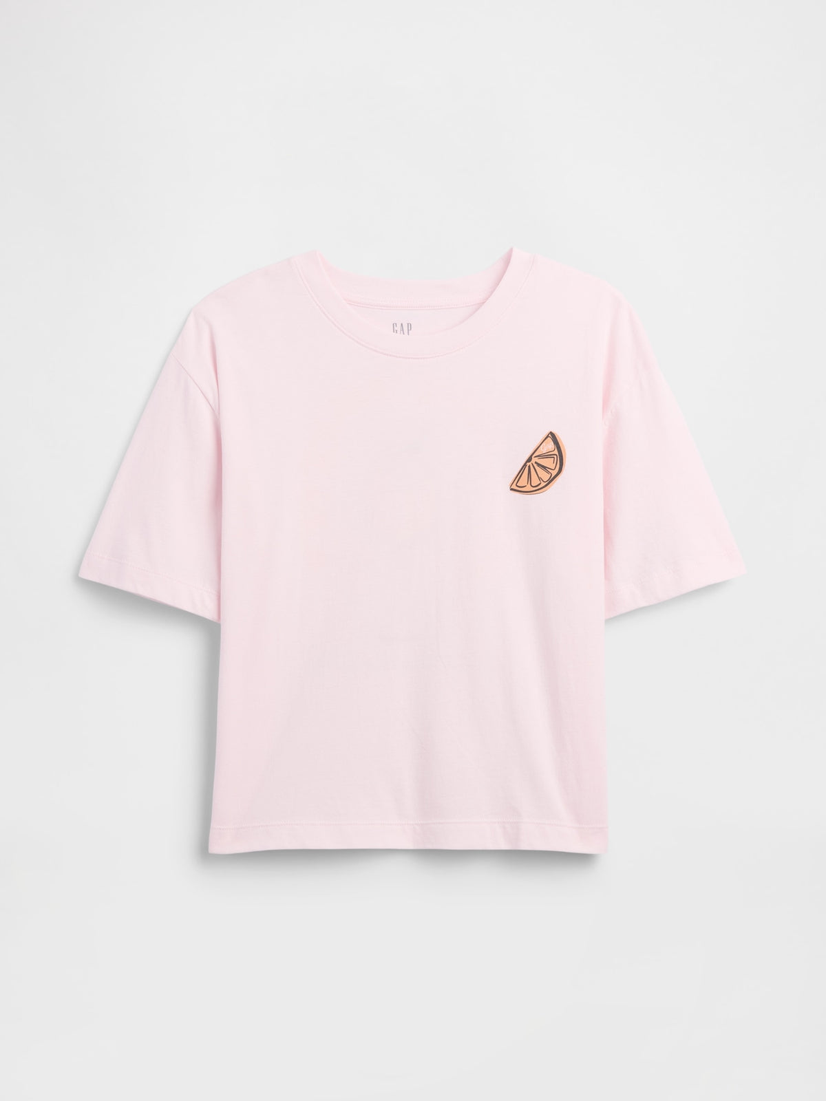 Açık Pembe Boxy Grafik Baskılı T-shirt