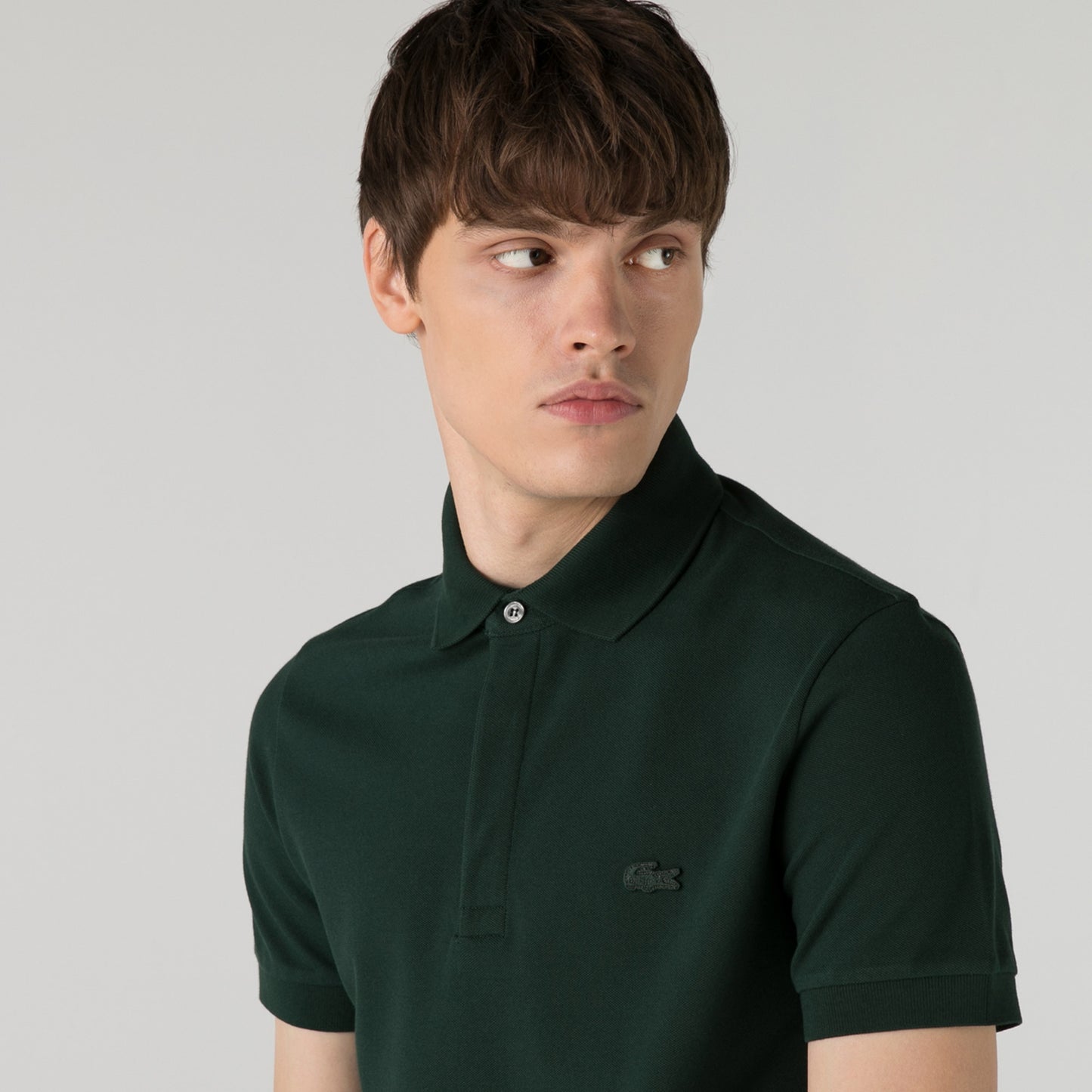 Lacoste Paris erkek Regular Fit Koyu Yeşil Polo