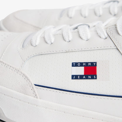 Tommy Hilfiger Cupsole Leather Erkek Beyaz Spor Ayakkabı