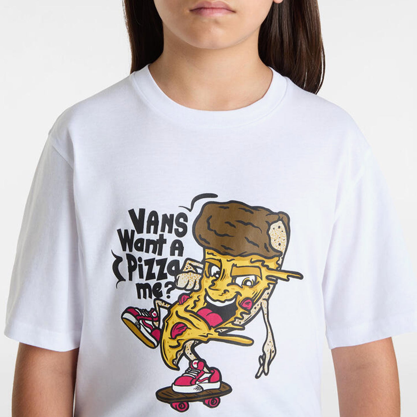 Vans Pizza Me Ss Çocuk Beyaz T-shirt